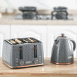 Wise Galleria Toaster Set featuring a stylish grey toaster and kettle for modern kitchens