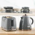 Wise Galleria Toaster Set including a stylish toaster and kettle in sleek grey design