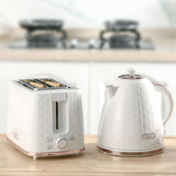 Wise Galleria Toaster Set featuring a stylish white toaster and kettle for modern kitchens