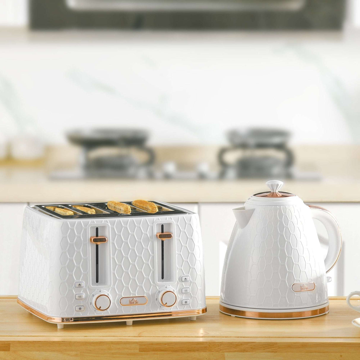 Wise Galleria Toaster Set with sleek design and elegant kettle for modern kitchens
