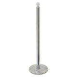 Orsina Toilet Roll Holder with a stylish chrome pole and sturdy marble base for modern bathrooms