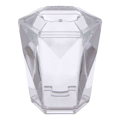 Orsina Clear Hexagonal Toothbrush Holder for Stylish Bathroom Organisation