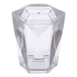Orsina Clear Hexagonal Toothbrush Holder for Stylish Bathroom Organisation