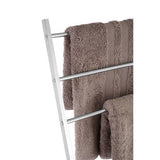 Orsina Towel Rack featuring a modern design with soft, fluffy brown towels hanging for bathroom storage