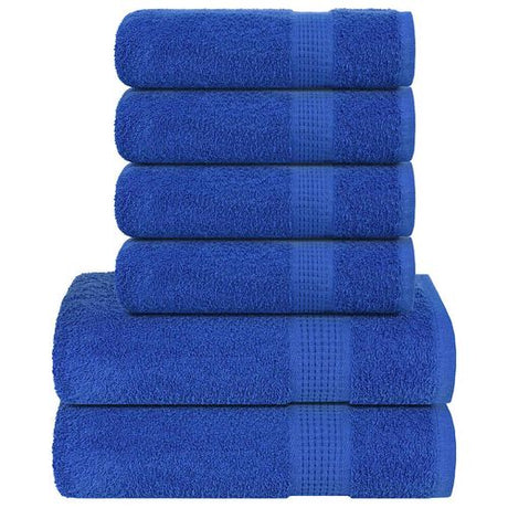 vidaXL Soft Grey Towel Set - 6-Piece Cotton Towels vidaXL
