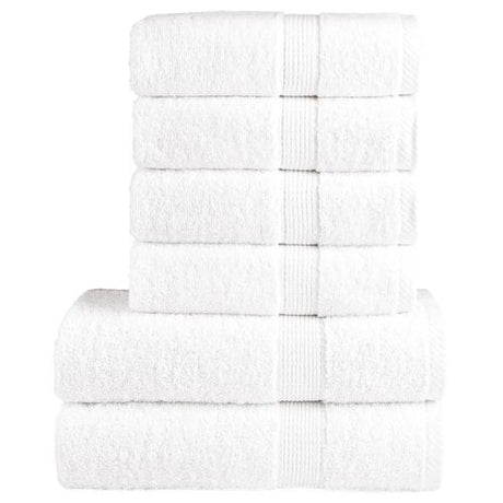 vidaXL Black Cotton Towel Set – Soft & Absorbent Decor vidaXL