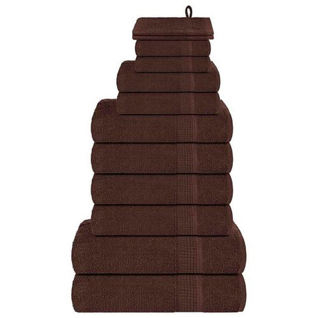 vidaXL Green Towel Set Soft Cotton Bathroom Towels vidaXL