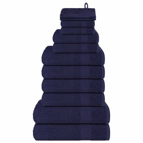 vidaXL Green Towel Set Soft Cotton Bathroom Towels vidaXL