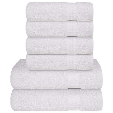 vidaXL Soft Grey Towel Set - 6-Piece Cotton Towels vidaXL