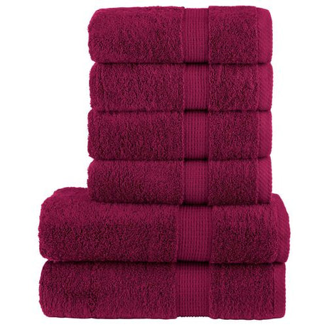 vidaXL Black Cotton Towel Set – Soft & Absorbent Decor vidaXL