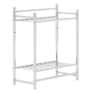 Orsina Chrome Towel Shelves for Bathroom Storage with Two Open Shelves for Easy Access
