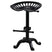 Shades 4 Seasons Black Adjustable Tractor Seat Stool BLACK METAL Shades 4 Seasons