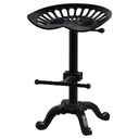 Shades 4 Seasons Black Adjustable Tractor Seat Stool BLACK METAL Shades 4 Seasons