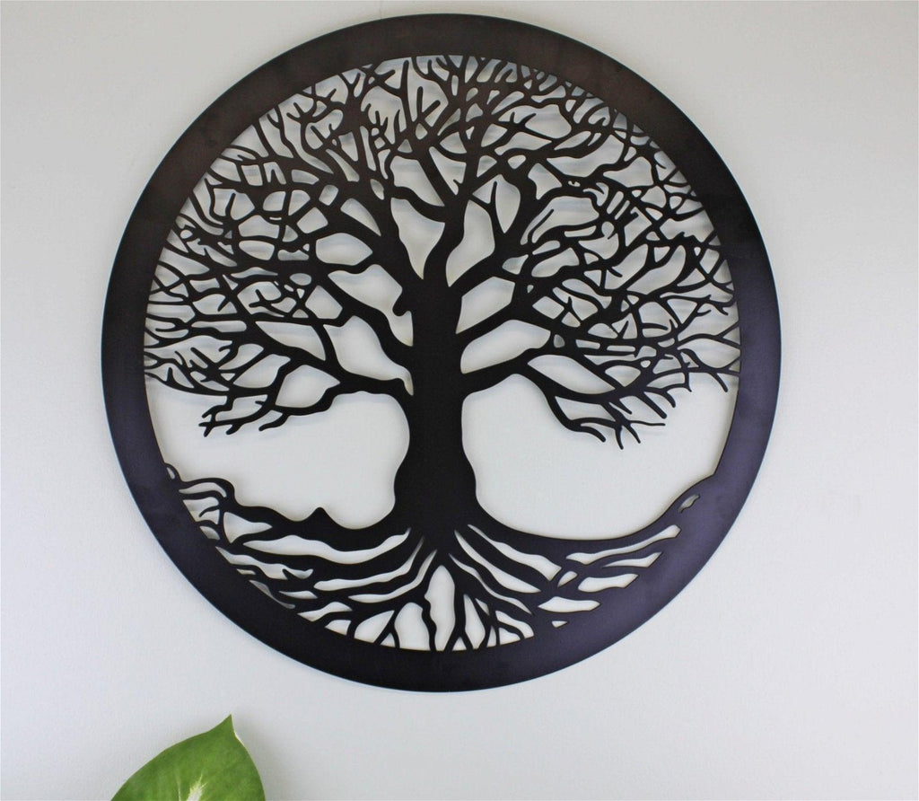 Tree Of Life Black Metal Wall Decor Geko Products