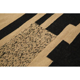 Orsina Trenza Rug with a textured black and natural pattern for stylish home decor