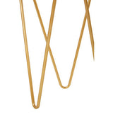 Avantis Set Of 2 Gold Finish Triangle Tables Orsina