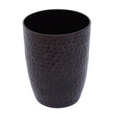 Orsina Tumbler in Dark Brown with a Hammered Texture, Perfect for Bathroom Accessories