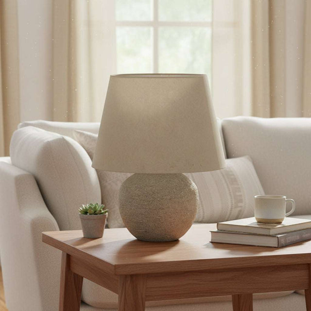 Tuscan Grey Lamp by Shades 4 Seasons - Stylish Ceramic Lighting GREY CERAMIC Shades 4 Seasons