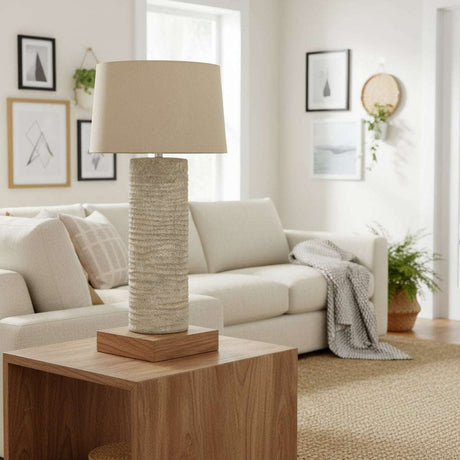 Tuscan Grey Lamp by Shades 4 Seasons - Stylish Lighting GREY CERAMIC Shades 4 Seasons