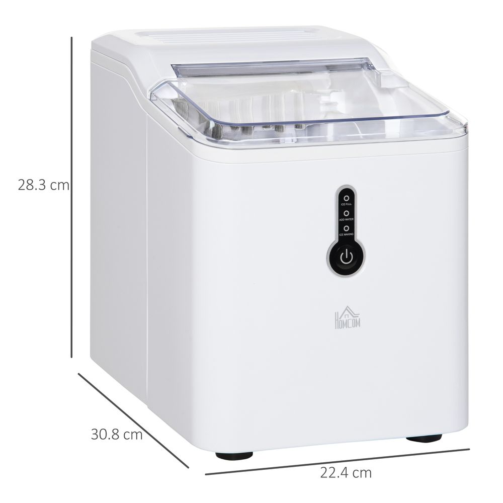 HOMCOM Compact Ice Maker for Quick Ice Production HOMCOM