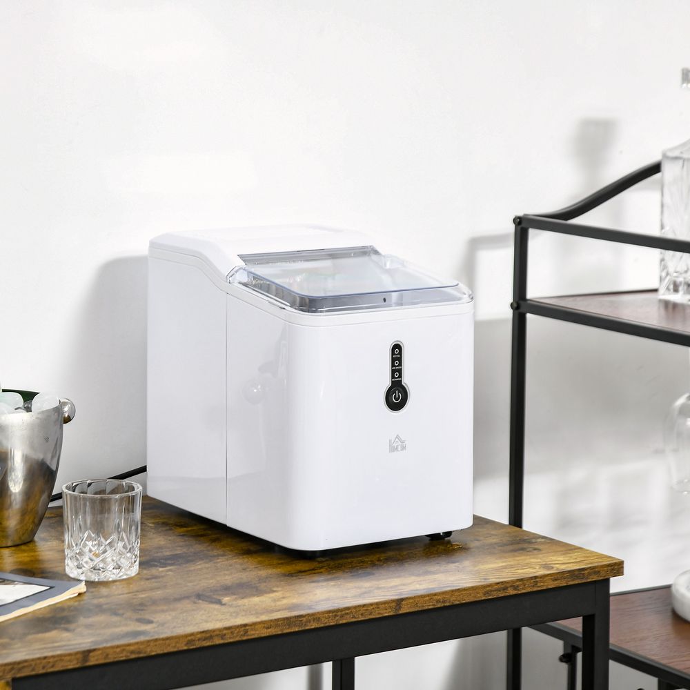 HOMCOM Compact Ice Maker for Quick Ice Production HOMCOM