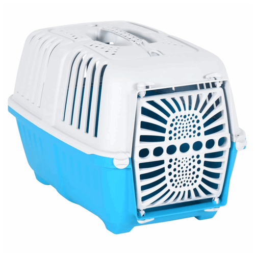 Pet Carrier White and Blue 48x31.5x33cm Polypropylene vidaXL