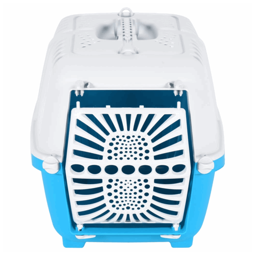 Pet Carrier White and Blue 48x31.5x33cm Polypropylene vidaXL