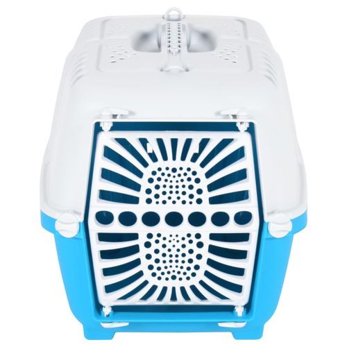 Pet Carrier White and Blue 48x31.5x33cm Polypropylene vidaXL