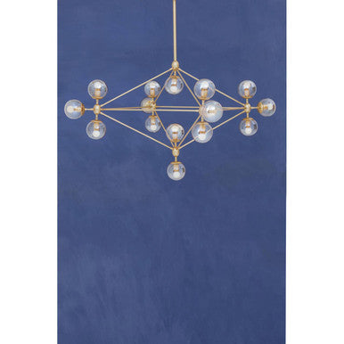 Abira Fifteen Arm Gold Finish Pendant Light Orsina