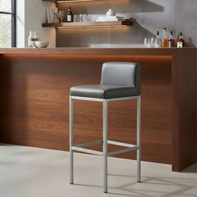 Orsina Bar Chair with Slim Metal Frame and Soft Seat for Modern Bar Seating