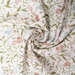 BellaMoon Body Pillow with Floral Print Fabric in Soft Pastel Colours for Comfort and Style