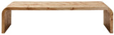 Mota Burl Wood Design Curved Coffee Table Orsina