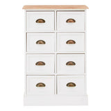 Orsina Austin Drawers Chest with Stylish Wooden Top Orsina