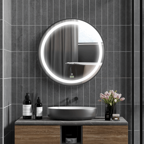 kleankin LED Bathroom Mirror with Modern Design kleankin