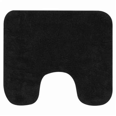 Bathroom Mat Set 3 Pieces Fabric Anthracite vidaXL