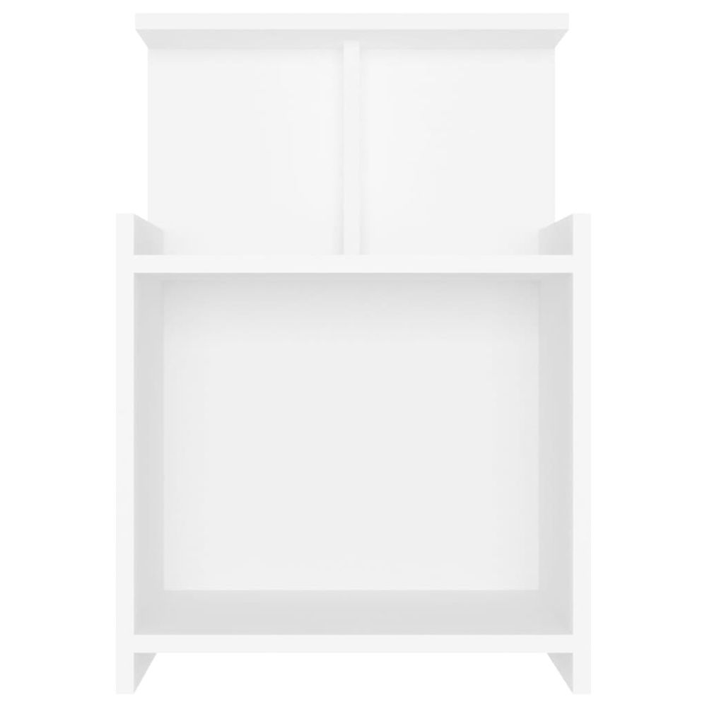 vidaXL Bed Cabinet White 40x35x60 cm Engineered Wood vidaXL