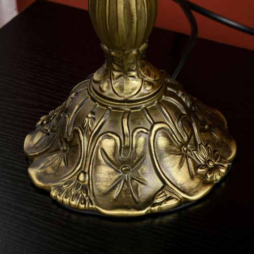 HOMCOM Antique Table Lamp, for Bedroom Bedside, Bulb not Included, Sunflower HOMCOM