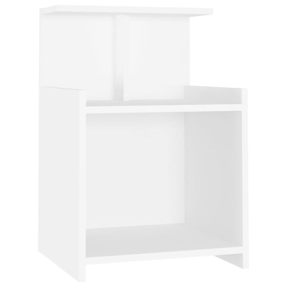 vidaXL Bed Cabinet White 40x35x60 cm Engineered Wood vidaXL