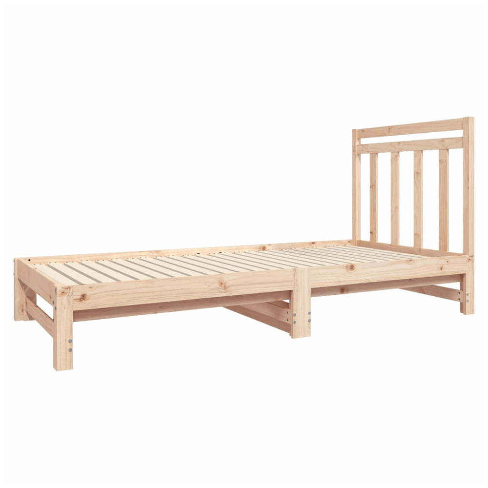 vidaXL Pull-out Day Bed 2x(90x190) cm Solid Wood Pine vidaXL