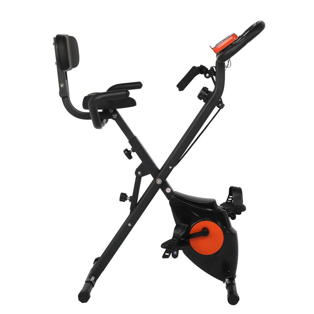 Home Folding Exercise Bike Black N/A