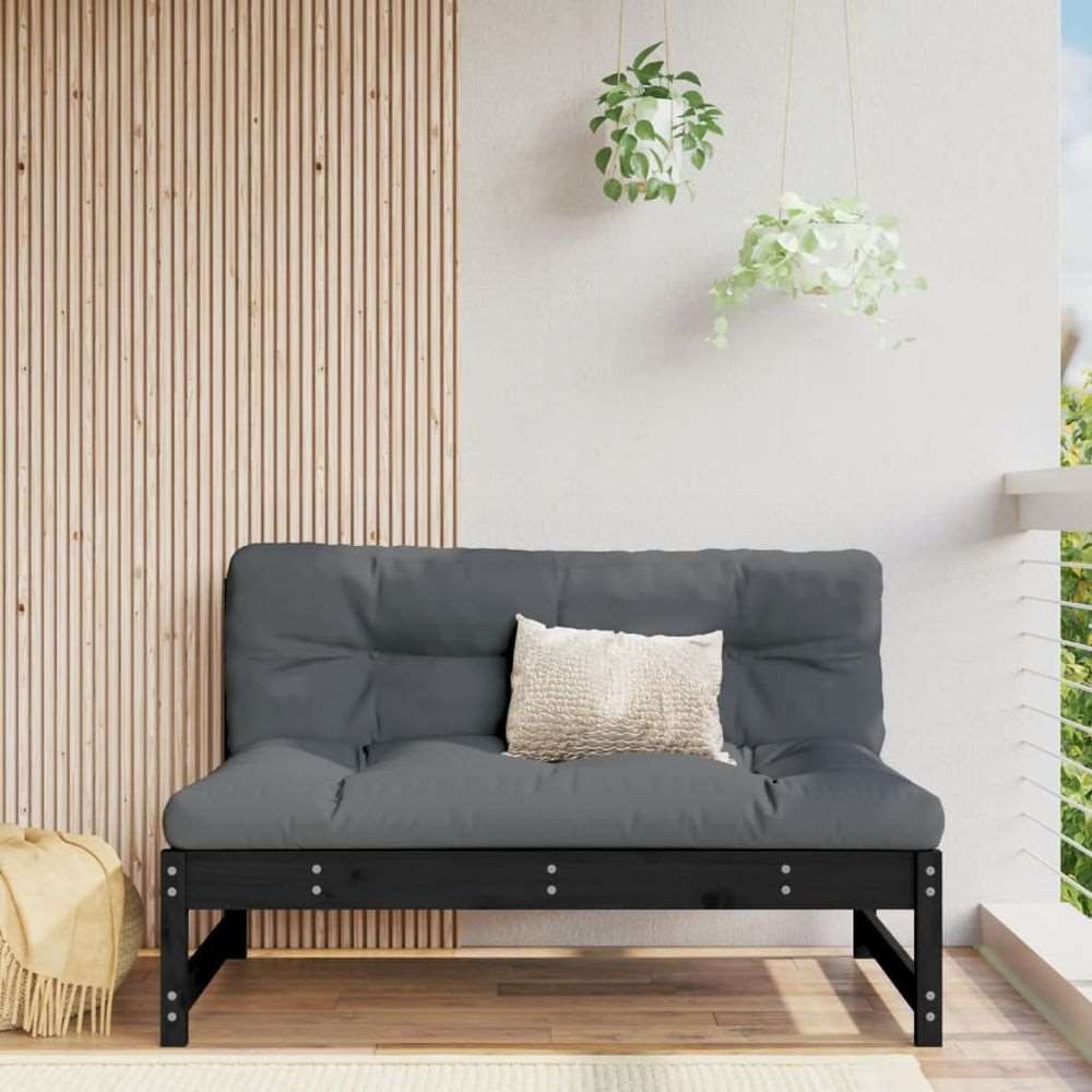 vidaXL Middle Sofa 120x80 cm Solid Wood Pine vidaXL