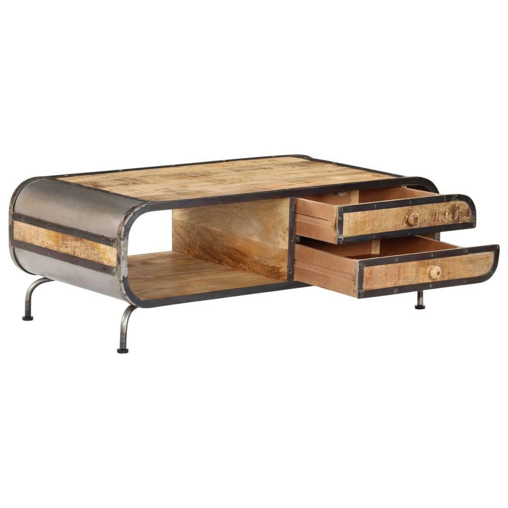 vidaXL Coffee Table 100x50x35 cm Solid Mango Wood vidaXL