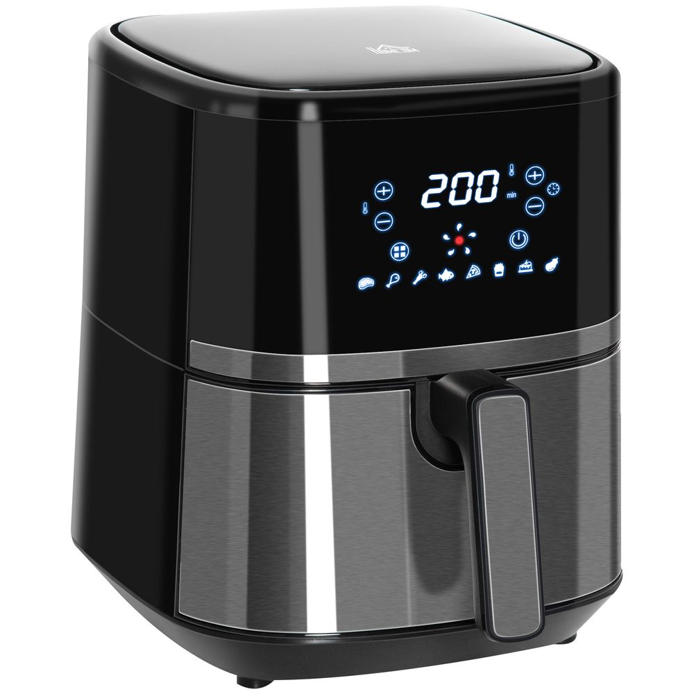 Air Fryer 4.5L 1500W with Digital Display Rapid Air Circulation Timer HOMCOM Unbranded