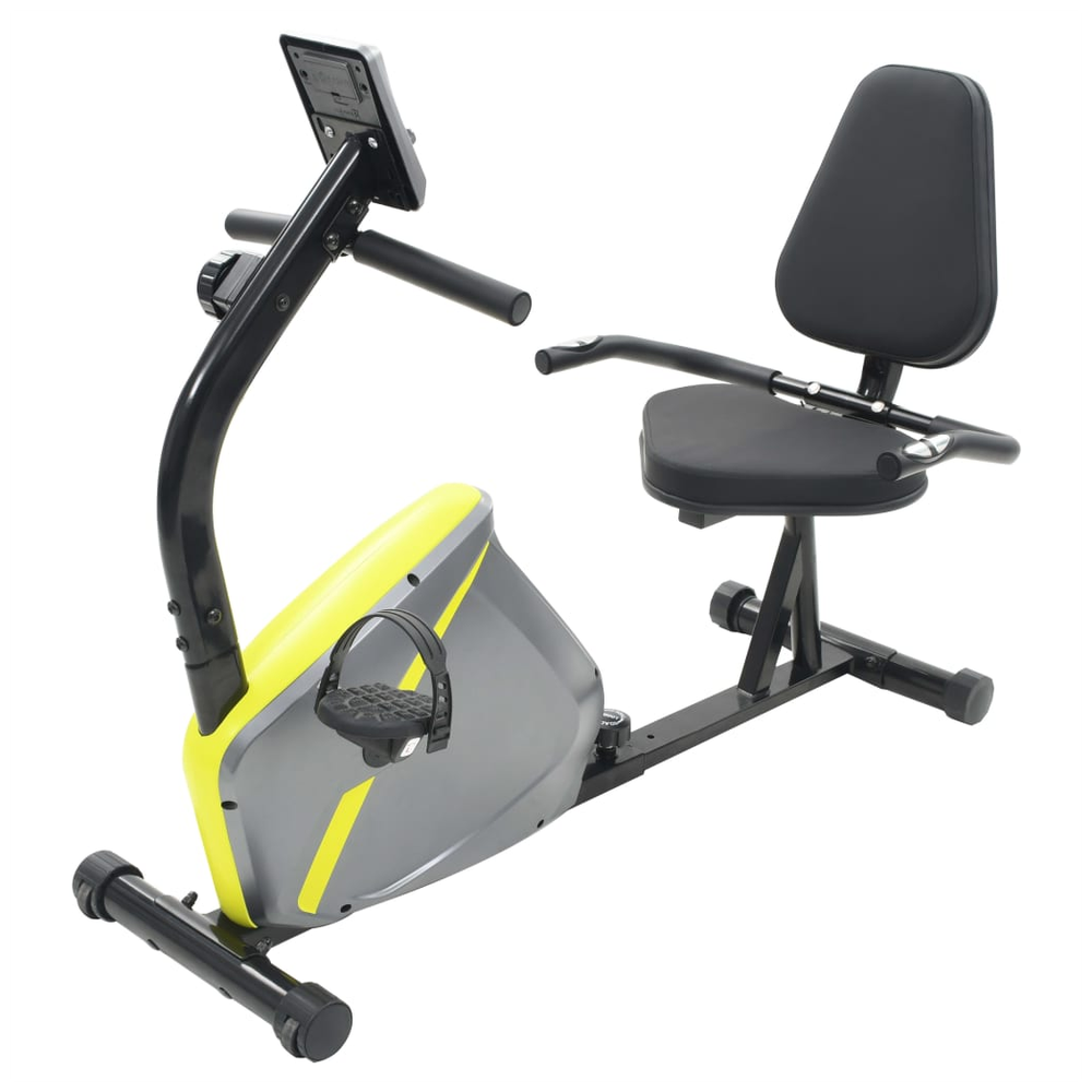 vidaXL Magnetic Recumbent Exercise Bike with Pulse Measurement vidaXL