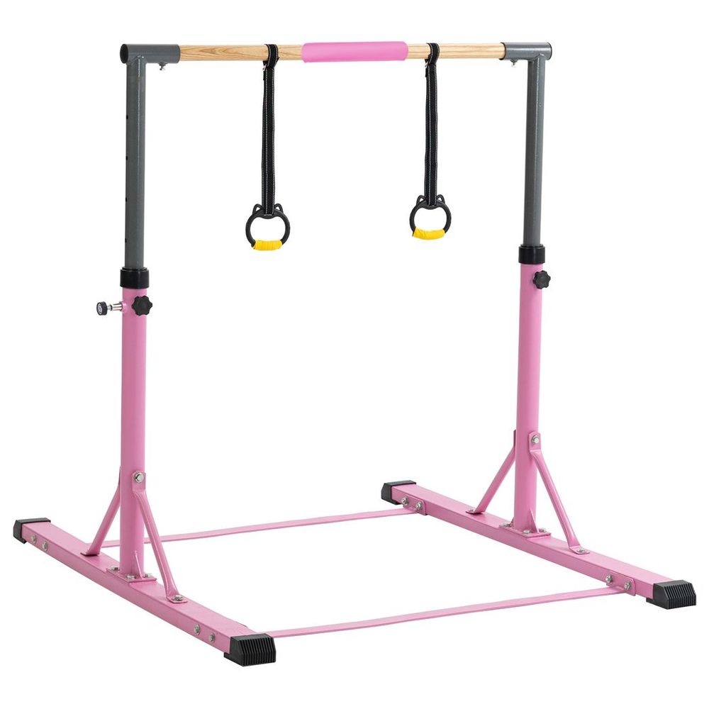 Gymnastic Bar Set Gymnastics Horizontal Bar Gymnastics Kip Bar for Kids Home Use, Pink N/A