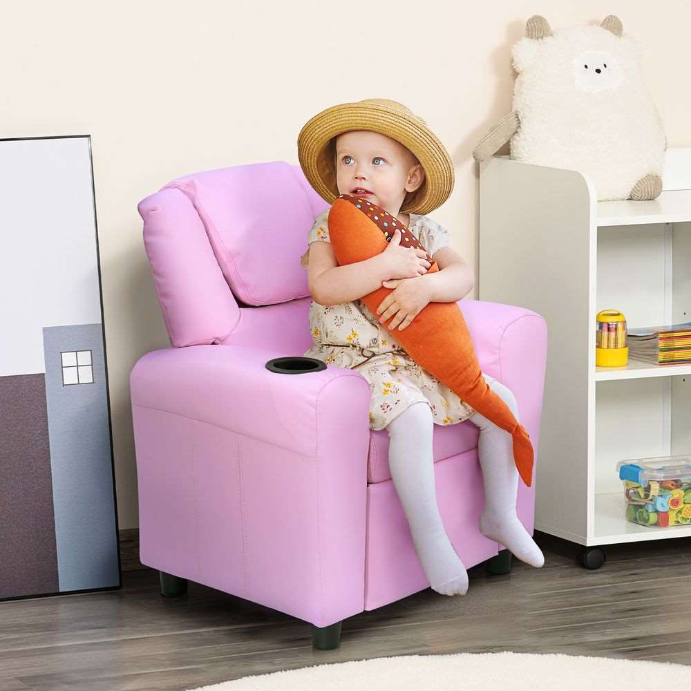 Kids Recliner Armchair Games Chair Children Seat Girls Boys Sofa HOMCOM Unbranded