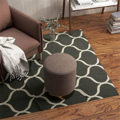 Round Ottoman, Upholstered Foot Stool N/A