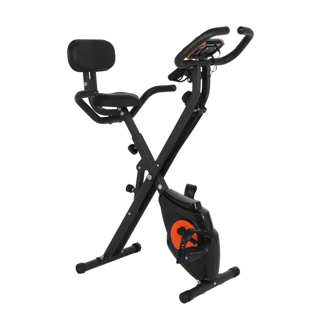 Home Folding Exercise Bike Black N/A