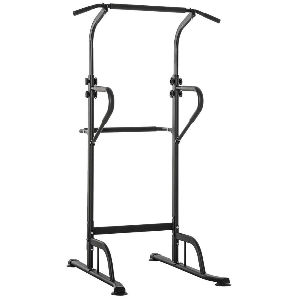 Power Tower Dip Station Pull Up Bar Multi-Function Push Up Equipment Home Gym HOMCOM