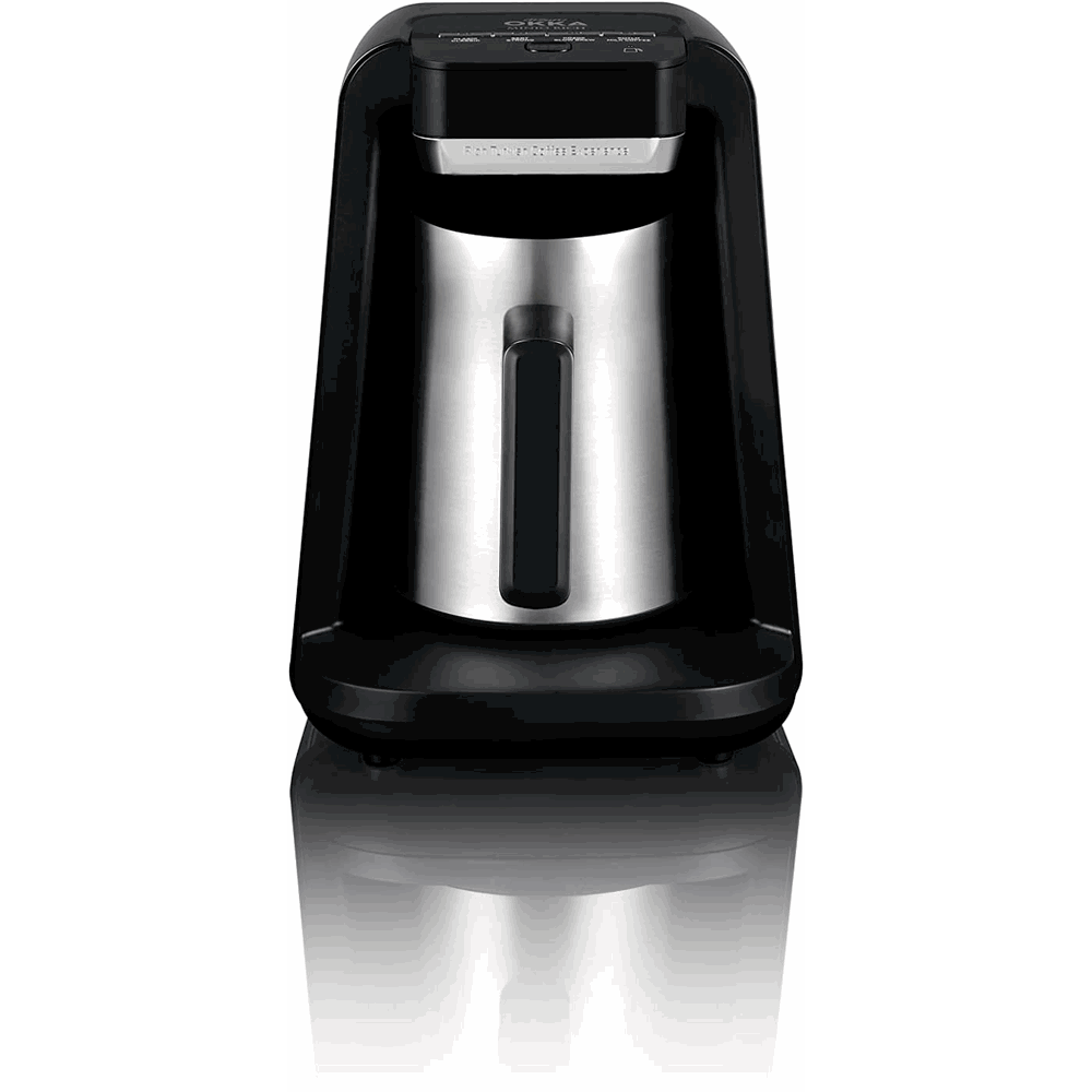 Arzum Okka Rich Automatic Turkish Coffee and Hot Beverage Maker, Black/Chrome Arzum